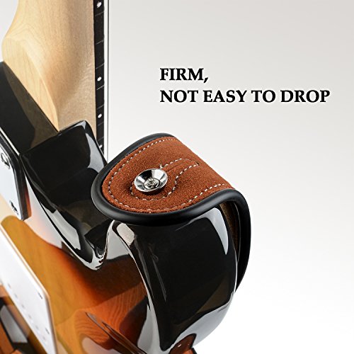 Brown Genuine Leather Guitar Strap Adjusteable Soft Suede Shoulder Starp