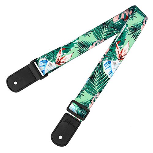 Ukulele Strap Hawaiian Style Adjustable Strap for Soprano Concert Tenor Baritone (Palm)